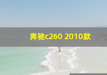 奔驰c260 2010款